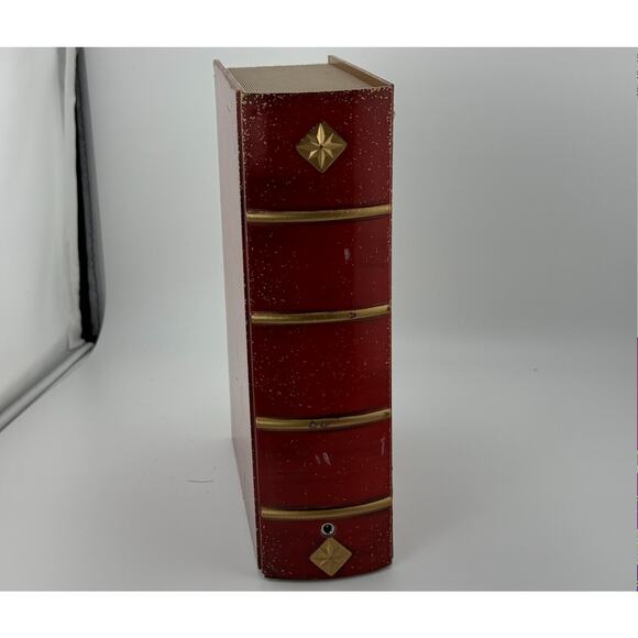 Christmas Snow Globe Red Book Glittering Lantern Swirling Christmas Decor 269.99 - Picture 7 of 15